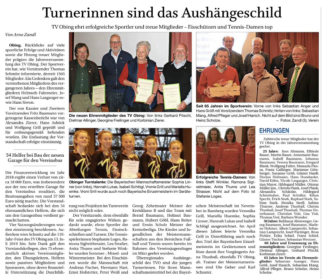 Read more about the article Mitgliederversammlung 2019
