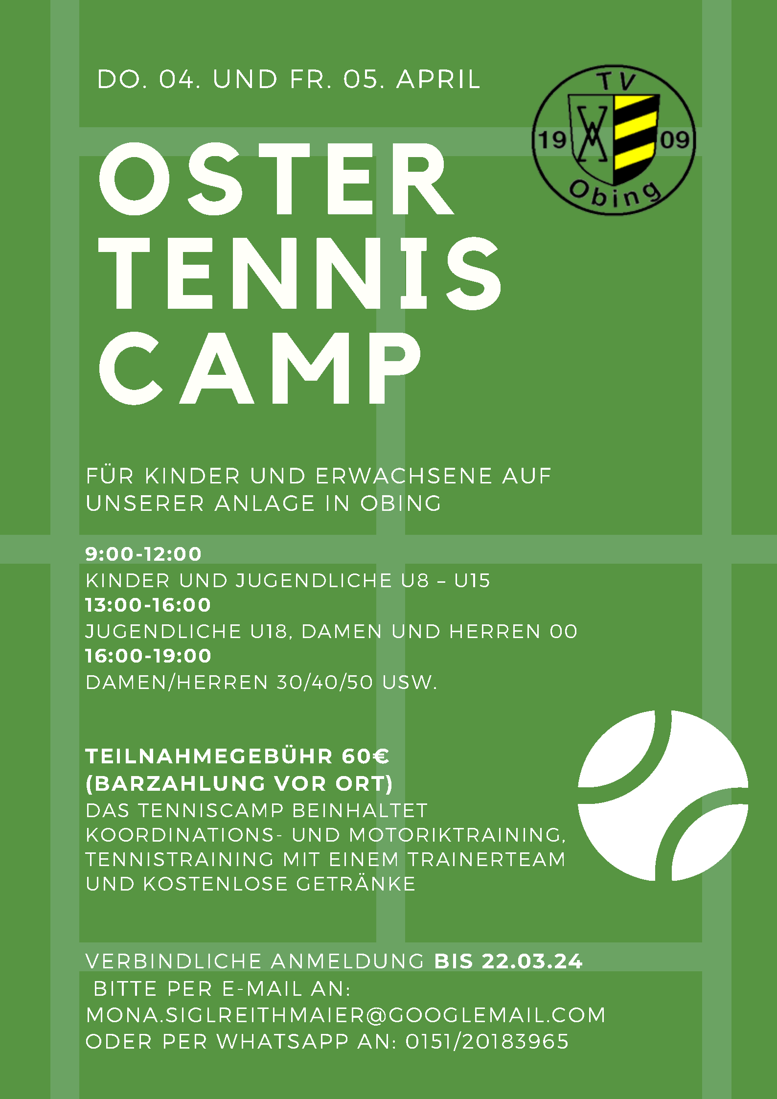 Read more about the article Tennis Ostercamp 2024